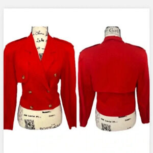 JONES NEW YORK VINTAGE RED JACKET BLAZER